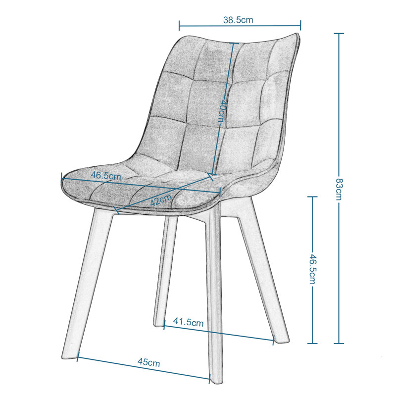 Stallworth Upholstered Dining Chair, Black