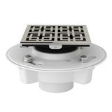 PVC 2" X 3" Drain Kit with Weave Decorative Cover
