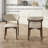 Sachelle Solid Wood and Upholstered White Side Chair Dining Chair, Fabric Chairs No Assembly Required (Set of 2)-1639587783-1635975064
