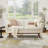  65" W Loveseat With Ottoman Tufted Upholstered Living Room Set-1737008804