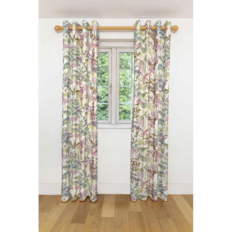 Wargo Cotton Curtain Pair, Width 116 x Drop 228cm, Blackout