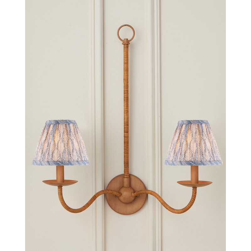 Plume Empire Chandelier Shade, Blue