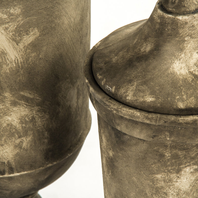 Vase de plancher en cuivre Finial, H 34 po x l 11,25 po x P 11,25 po