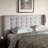 Greyish Beige Fabric King Button-Tufted Nail Head Winged Headboard, 49.44" H X 83.02" W X 7.24" D-716430165-716430163