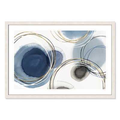 Infini indigo - Art encadré autoportant