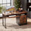 Bureau en bois manufacturé l 48 po avec plateau pour clavier et tiroir de classement Daylon