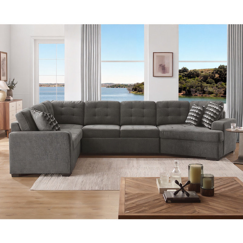 Canapé modulaire rembourré 4 pièces Robart