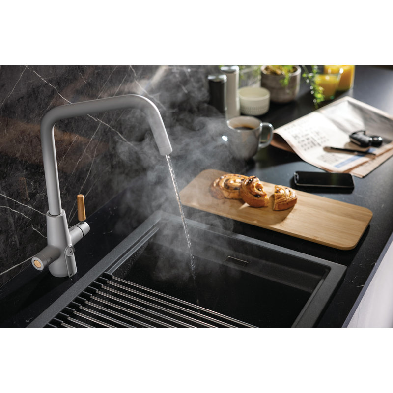 Synchronist Large 1.25 Bowl No Drainer (555X460), Metallic Grey