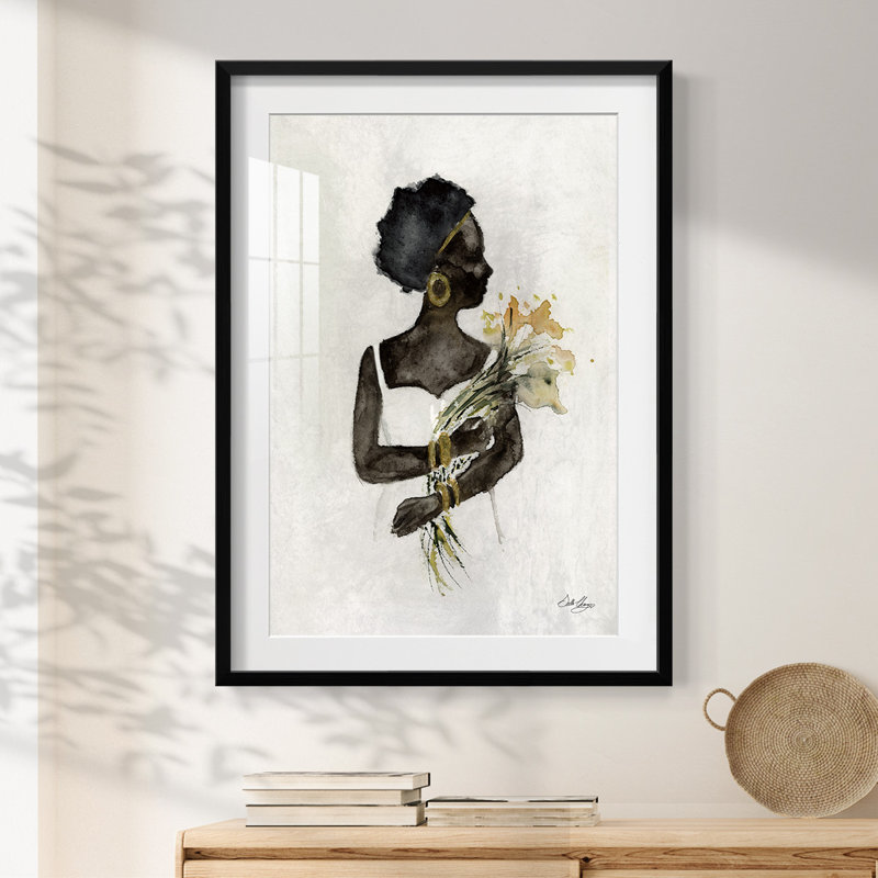 Soul Queen I - impression encadrée, H 25,5 po x l 17,5 po, Noir