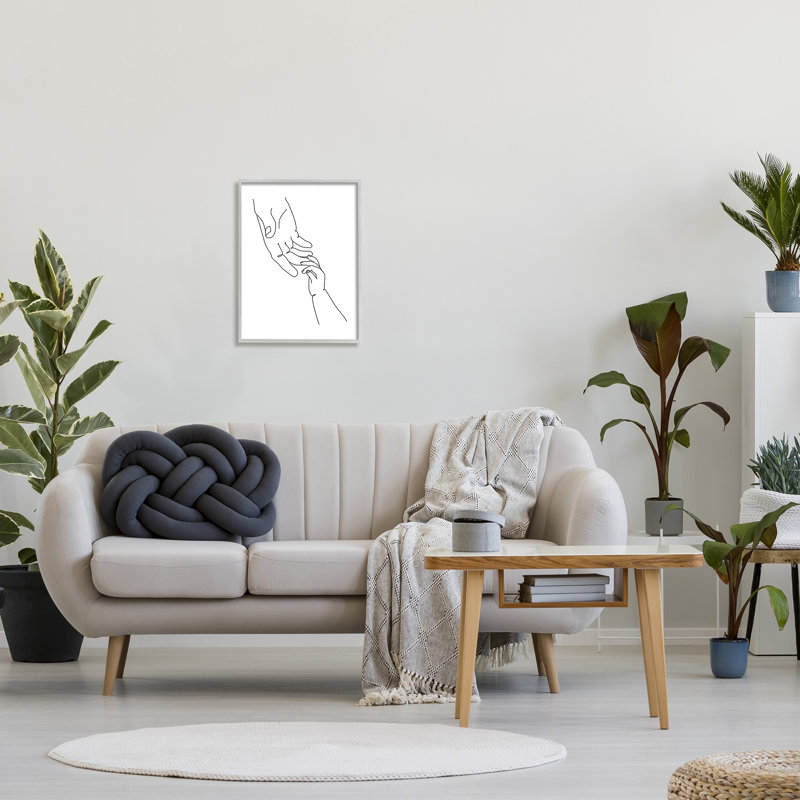 «Baby Hands Reaching», impression sur toile, Estampe numérique Farmhouse, H 20 po x l 16 po x 1,5 po
