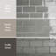 Chester Series 3" x 6" Ceramic Subway Tile in Grey