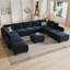 Canapé modulaire rembourré en velours Kandle-1852933579