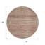 Tapis d'intérieur rond lavable abstrait brun et cuivre 8 pi Fabre