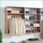 Closet Systems, Devi Modern Modular Wall-Mounted Wood Closet with Oak Finish | Oak | Wood-1497803351