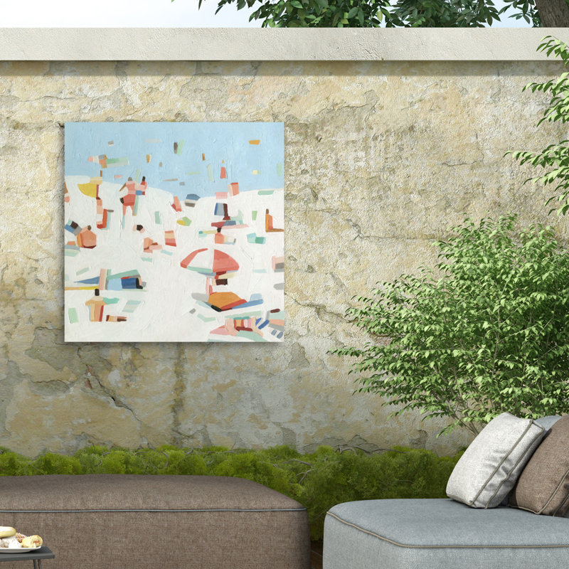 Toile d'extérieur confettis d'été Emma Scarvey III, H 14 po x l 14 po x P 1,5 po
