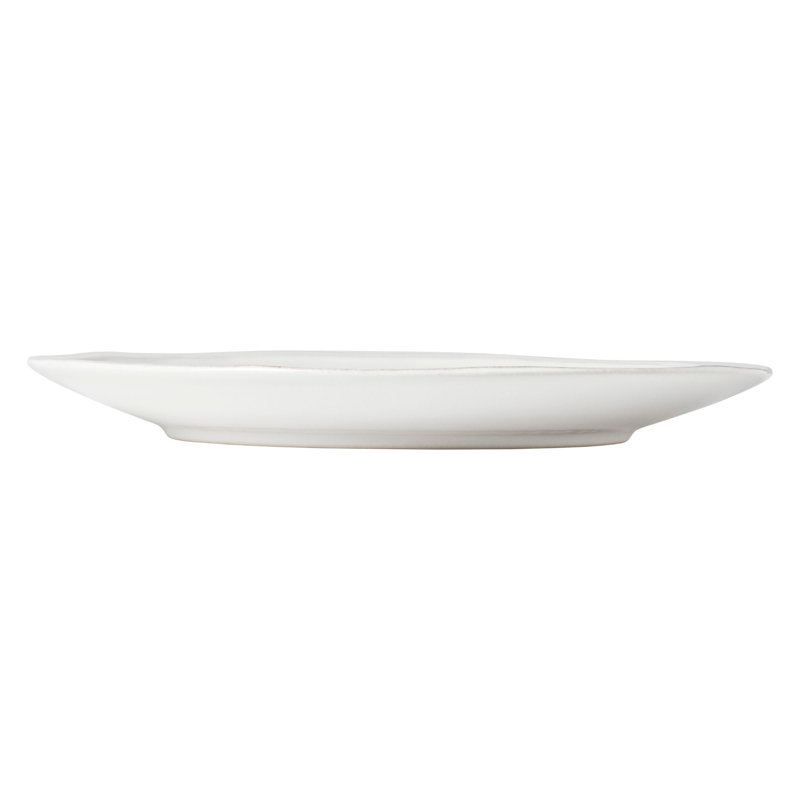 Fontana Fine Stoneware Dinner Plate, Cloud White