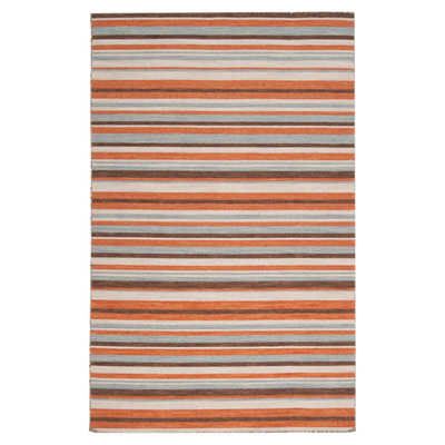 Tapis gris / orange Calvin