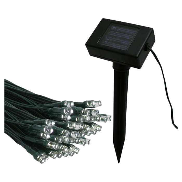 Solar Powered String Lights, 50 Light, Multicolor
