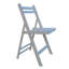Ensemble de 4 chaises pliantes en bois massif blanc avec assise confortable à lattes, idéales pour l'intérieur et l'extérieur, gain de place, supporte un poids maximal de 100 kg, offre une détente incomparable et convient à de nombreuses occasions.