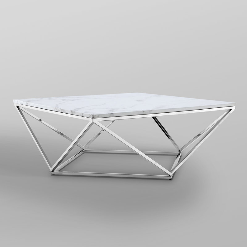 2 - Piece Living Room Table Set, Silver
