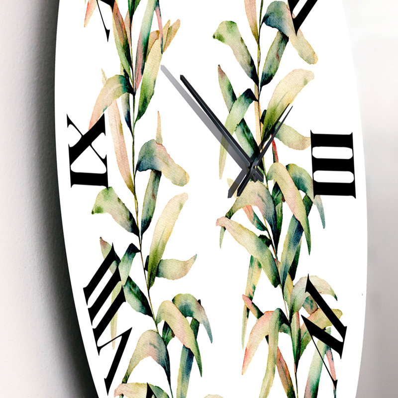 Branches d'automne - Horloge murale traditionnelle, Petit