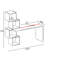 Francella Desk - Modern Asymmetric Design with Ample Storage-24070052