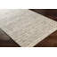 Tapis crème / gris en laine tissé à plat Sylvie Ikat-1083466480