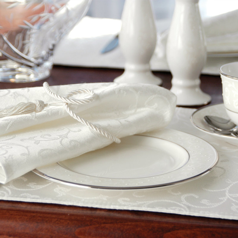 Lenox Opal Innocence 19"x19" Napkins, White
