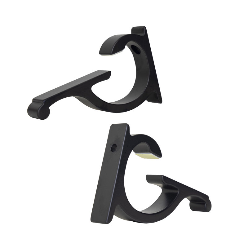 Tablette d'angle en verre Daesean, Noir, H 3 po x l 30 po x P 30 po