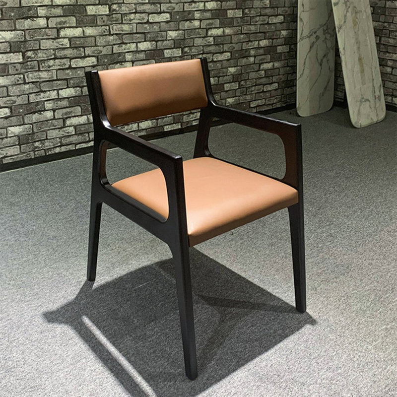 Chaise d'appoint orange à dossier solide (ensemble de 2), Orange