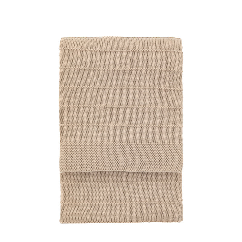 Florence Knit Throw Taupe 1300x1700mm, Taupe