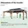 Classic  Solid Wood Storage Gazebo With Double Iron Roof