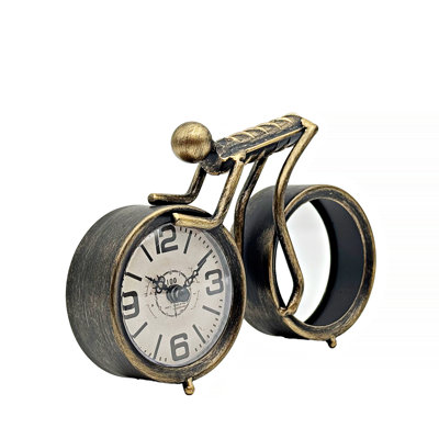 Vintage Bicycle Rider Table Clock