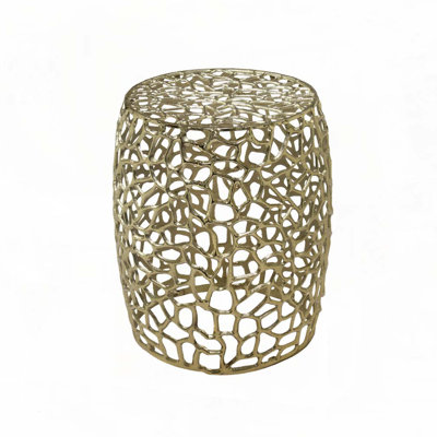 Aluminum Drum End Table
