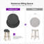 Tabouret de bar et tabouret de bar surdimensionné à dossier bas en rotin pourpre PURPLE LEAF-1205493840-1205493841