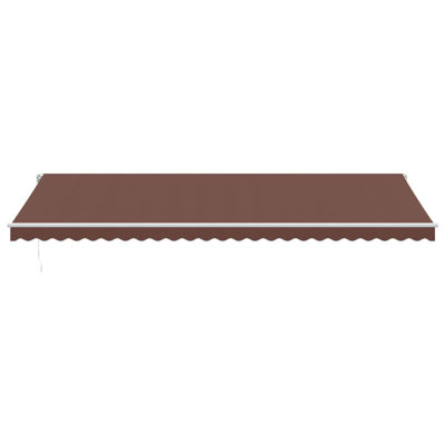 Dakota Fields Polyester Cover Retractable Patio Awning