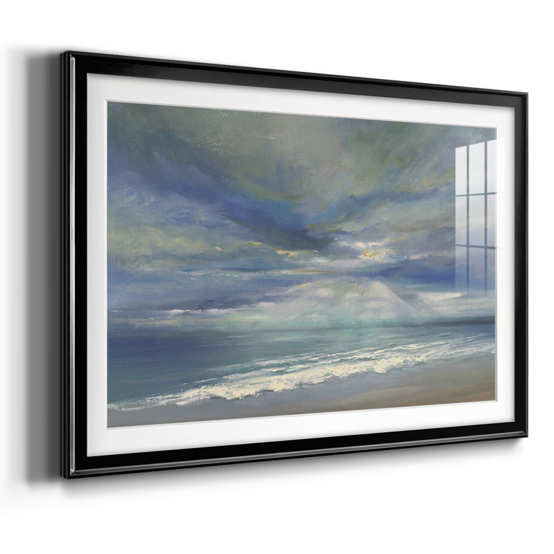 God Rays, impression sur papier encadrée, H 30 po x l 44 po x P 1,5 po, Noir