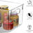 Corinda Sorbus Large Plastic Kitchen, Pantry, and Fridge Storage Bins with Handles 8 Pack