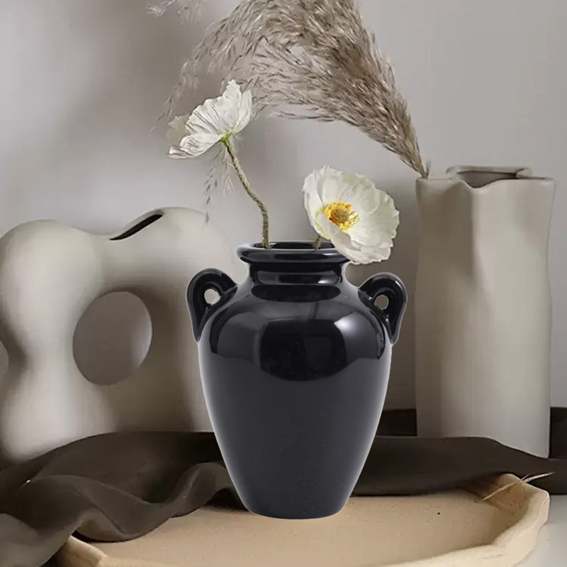 Vase en céramique, Noir