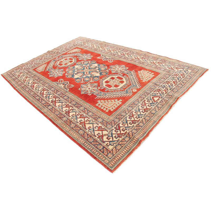 Rectangle 205 cm x 290 cm Oriental Wool Hand Woven Area Rug