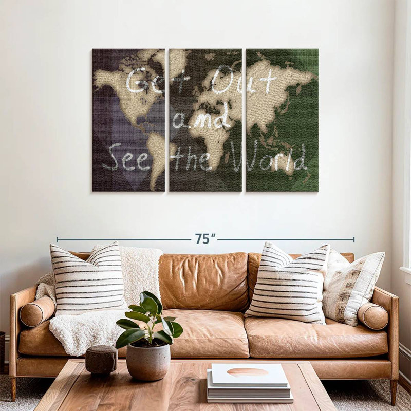 Aliaz See The World, 36" H x 57" W