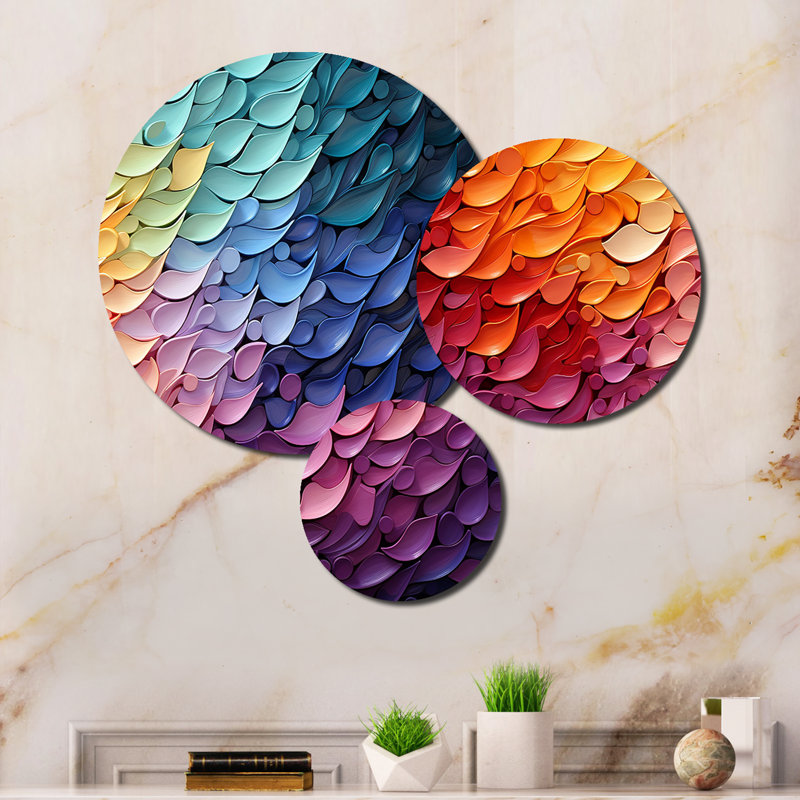 Abstract Wall Decor on Metal