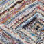 Tapis bleu / rose / jaune touffeté à la main à motif géométrique Anaheim-35507001
