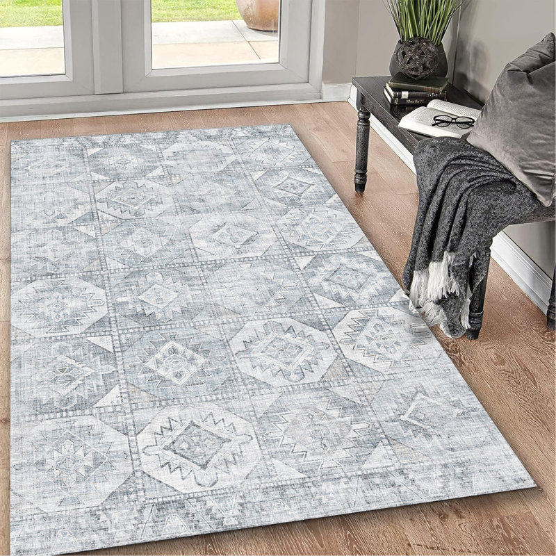 Tapis lavable antidérapant 5 pi x 7 pi