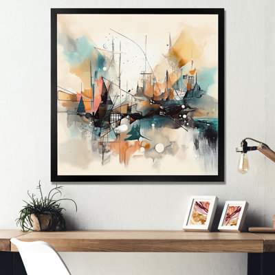«Green and Cream Abstracted Realities III», art mural abstrait sur toile