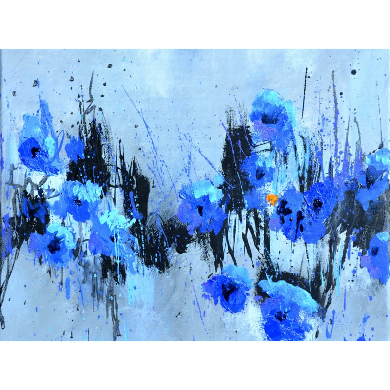 «Vanish Blue Poppies» par Pol Ledent, H 17,25 po x l 21,25 po