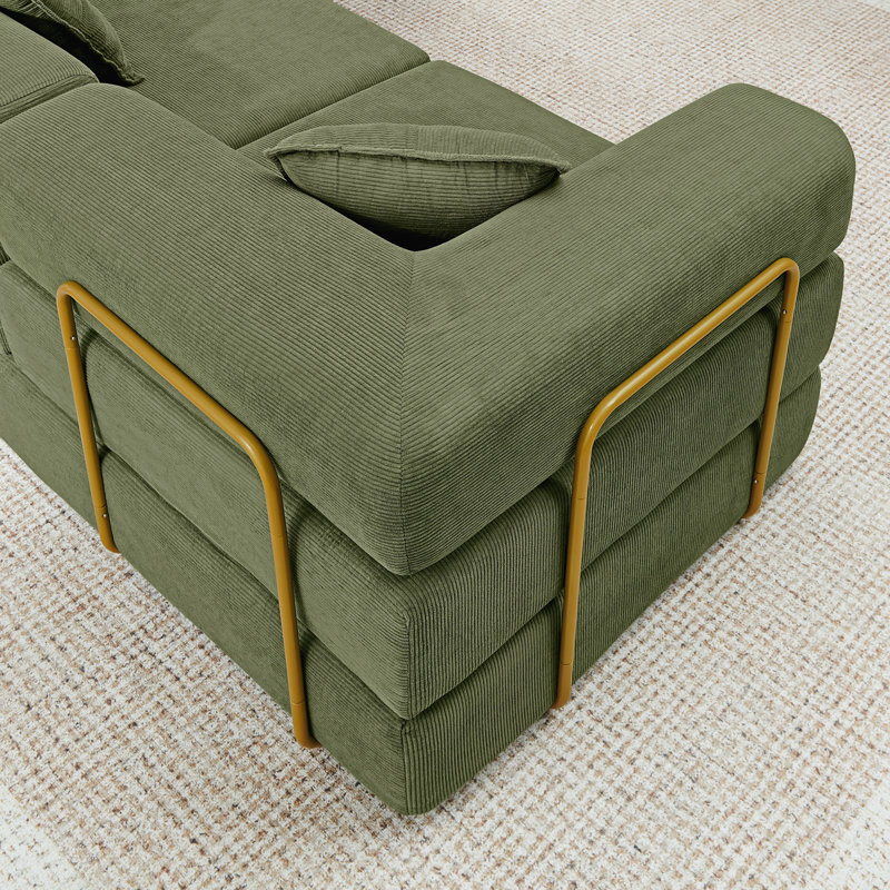 Canapé modulaire modulaire, Vert