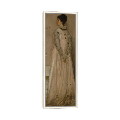 Symphonie en chair et rose, portrait de madame Frances Leyland, reproduction d'art sur toile encadrée