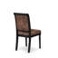 Cet ensemble de salle à manger moderne 5 pièces se compose d'une table ronde moderne et de 4 chaises en polyester à haut dossier, finition sablée.-1685257307-1690438487