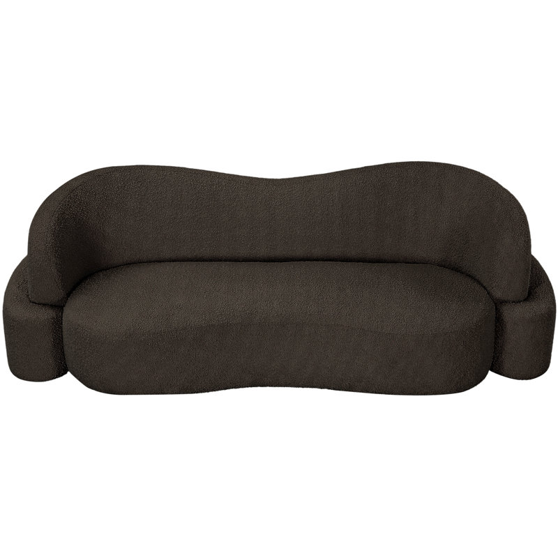 Ishawn Upholstered 90'' Sofa, Brown Boucle Fabric